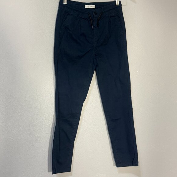 Kids Classic Navy Straight Leg Pants Minimalist Everyday Size 9-10 Lefties - Picture 2 of 5
